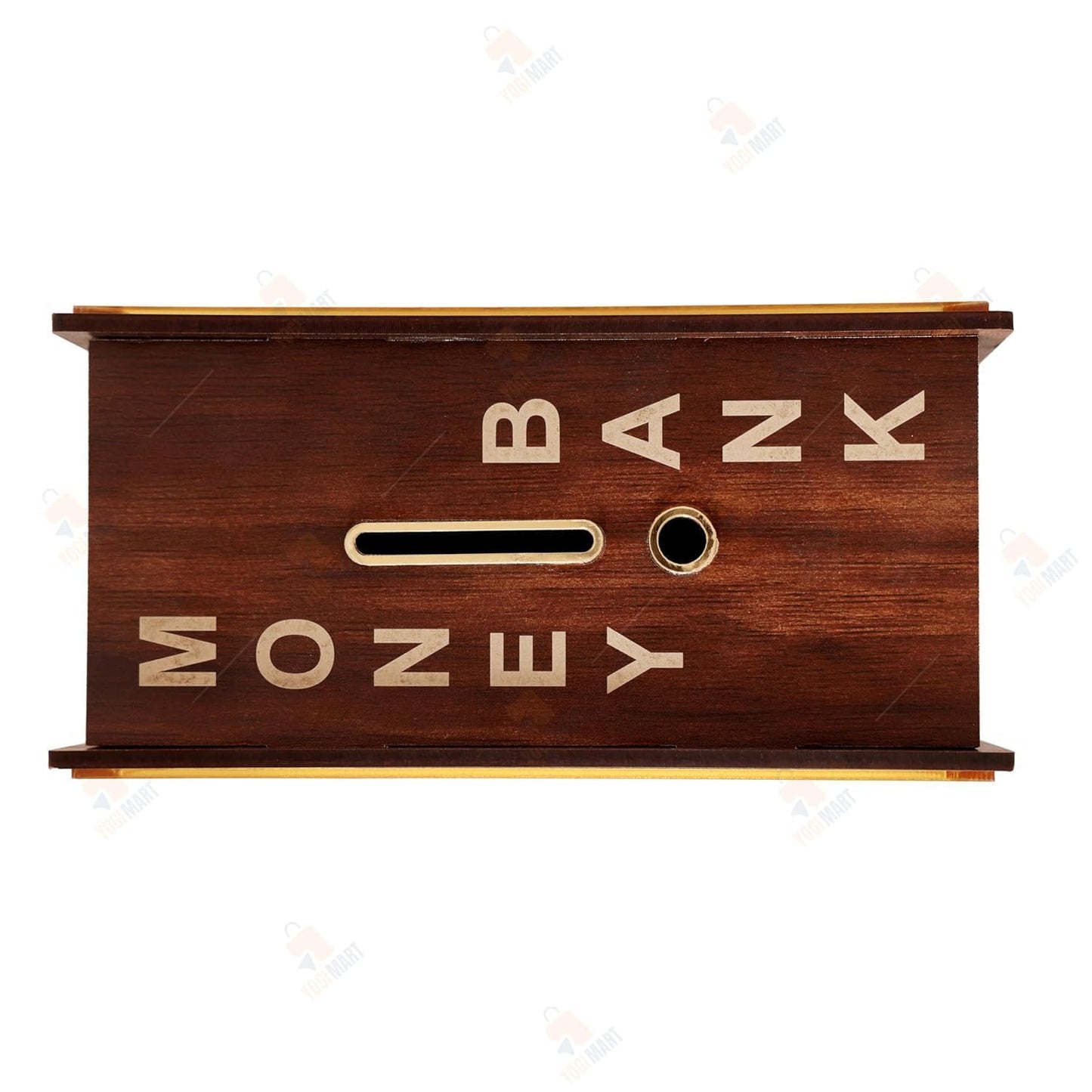 Gogdani Wooden Money/Piggy Bank, Money Box, Coin Box with Carved Design for Kids/Children, Savings Challenge Box, Cashbox,Cash Vault Savings Box,Wooden Coin Piggy Bank,Money Save Box SmashMoney Saver